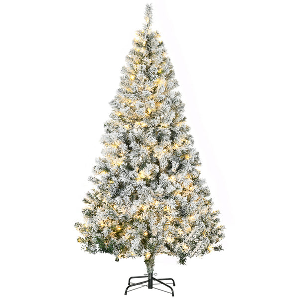 6ft Pre-Lit Artificial Christmas Tree with Warm White LED Light