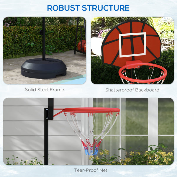2-in-1 basketball hoop with basket and magnetic darts