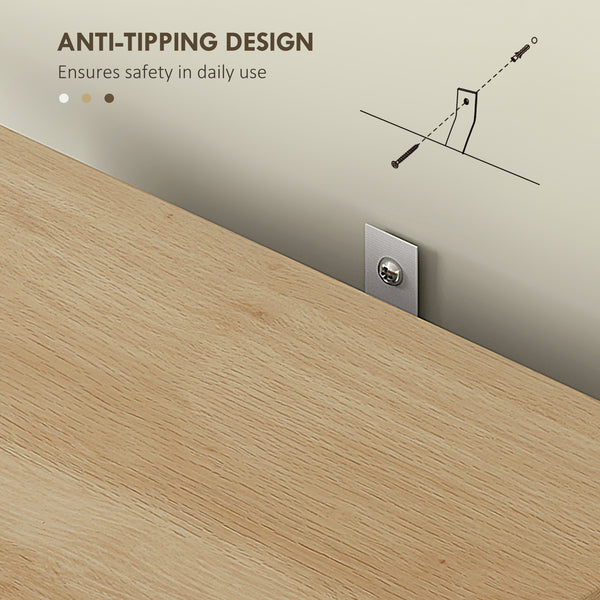 Bathroom cabinet 170 cm high, narrow storage unit with curved profile and adjustable shelves, white