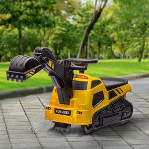 3 in 1 Excavator Bulldozer Rolling Compactor with Music, Yellow
