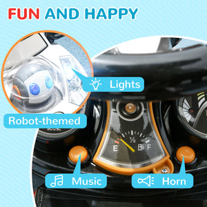 3 in 1 Push Car for Kids, White