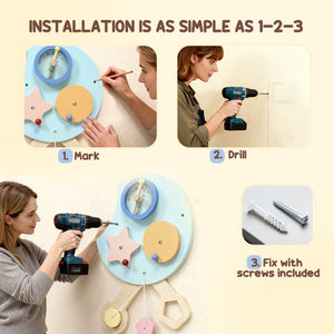 7-in-1 Caterpillar Sensory Wall