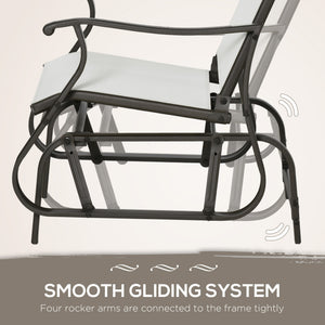 3-piece rocking bistro set, cream white