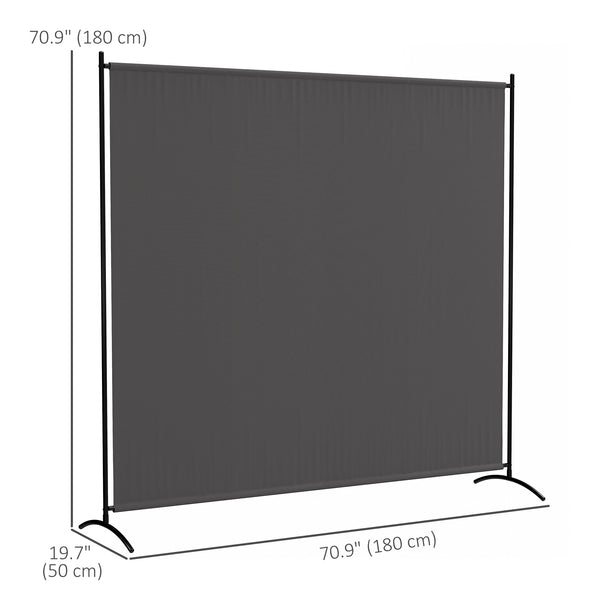 Single-panel room divider, UV30+ protection, dark grey