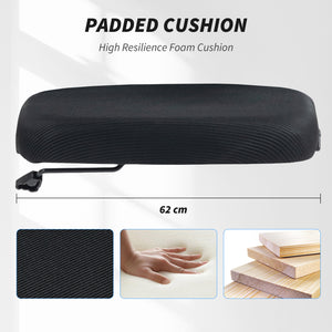 Mesh Office Chair, Swivel with Lumbar Support, Adjustable Height, Flip-up Armrests, Black