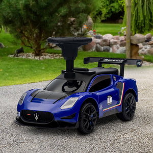 Maserati GT2 Toddler Car with Storage, Music, Horn, Blue