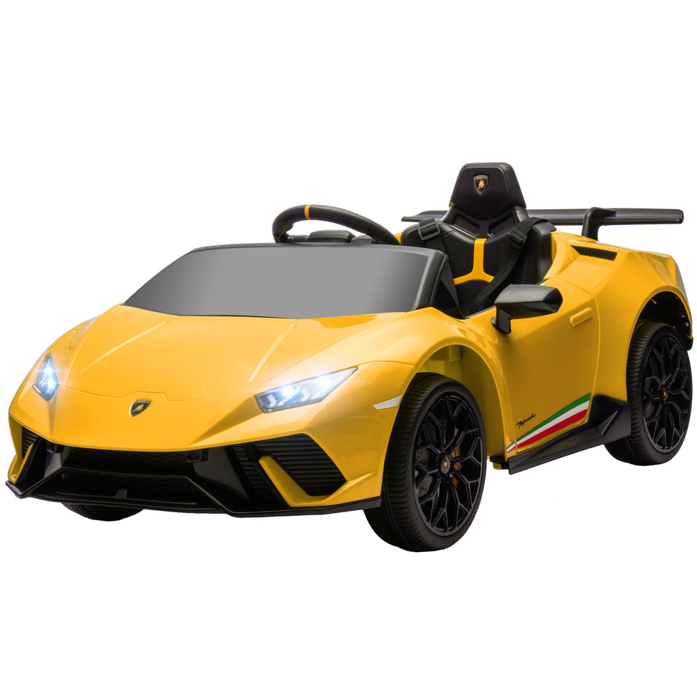 Licensed Lamborghini Huracan 12V with remote control, yellow