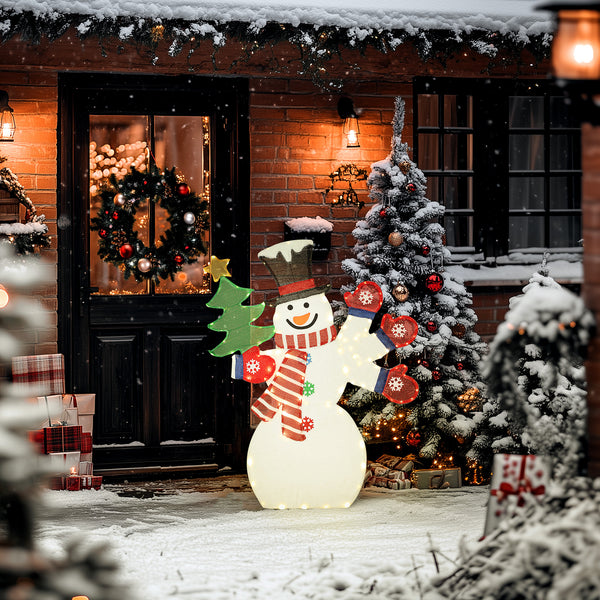 1.2m Light-Up Snowman