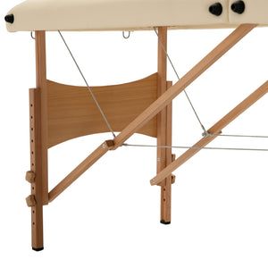 Professional adjustable folding massage table – Beige