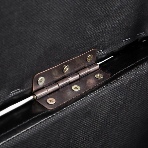 Luxury Faux Leather Upholstered Storage Ottoman Bench, Black