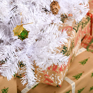 5ft White Artificial Christmas Tree with Decorations