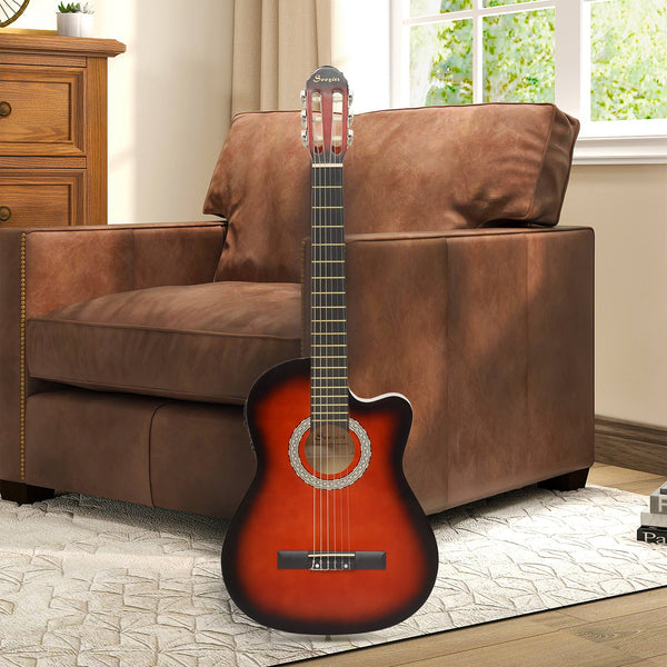 39.5 inch electro-acoustic guitar for beginners