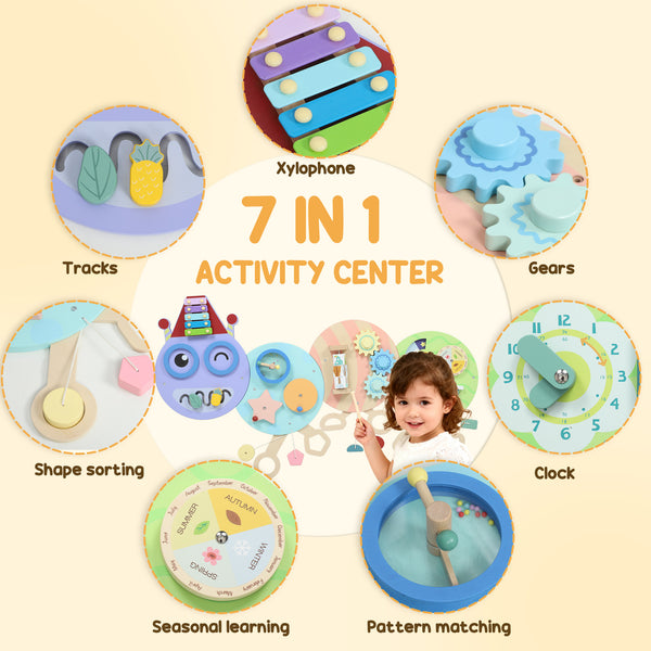 7-in-1 Caterpillar Sensory Wall