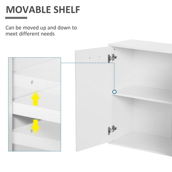 High gloss lacquered buffet, with 2 drawers and 3 doors with adjustable shelf, coffee bar cabinet, white