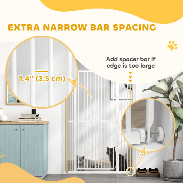 Extra Tall Pet Gate, White