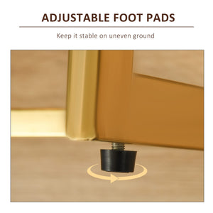 Dressing table with 3-color touch mirror and dimmable lighting, white