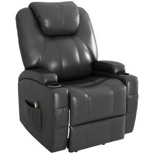 Electric Recliner Chair for Seniors with Footrest, Gray