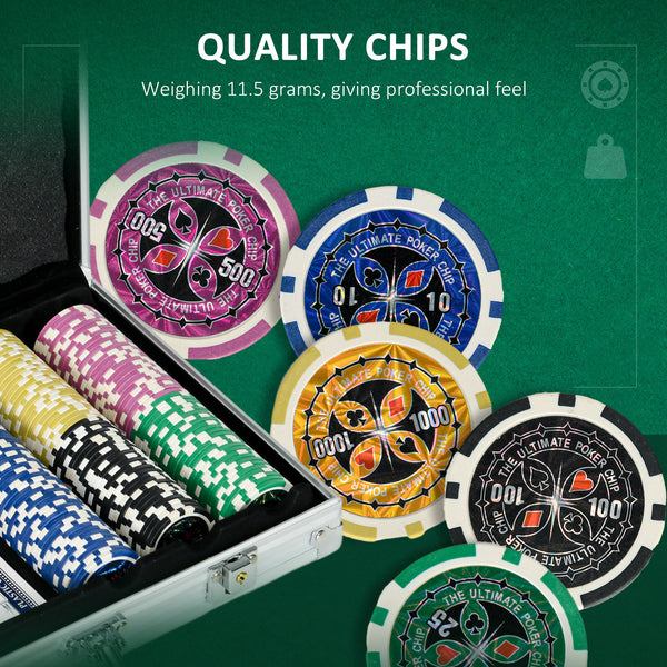 300-Piece Poker Chip Set with Dealer Mat