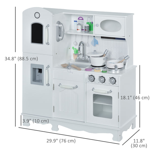 Large children's kitchen set with telephone and water dispenser