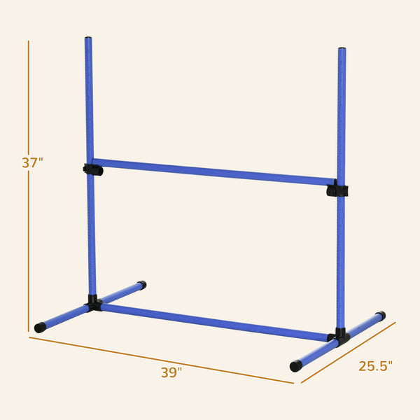 Set of 6 adjustable jump bars