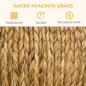 Wicker cat basket with washable cushion