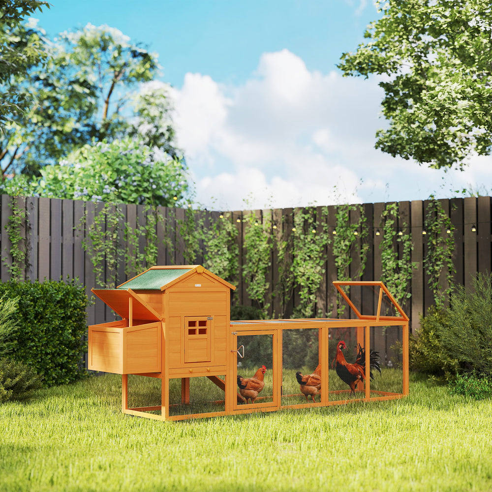 117" Extra Large Chicken Coop with Asphalt Roof