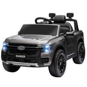 Ford Ranger 12V, Licensed with Rear Storage, Remote Control, Grey