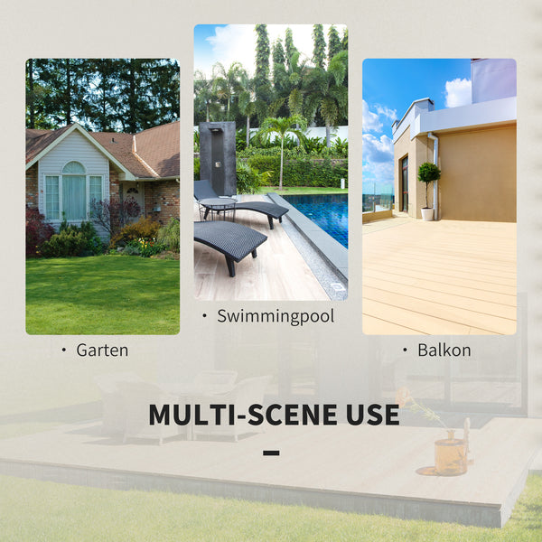 3-Piece Outdoor Rattan Folding Bistro Set, Grey