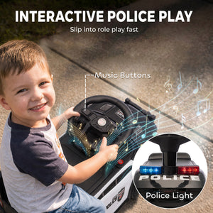 Police car ride-on with music, 18 to 36 months