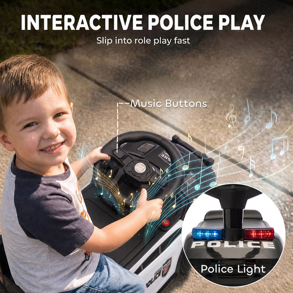 Police car ride-on with music, 18 to 36 months