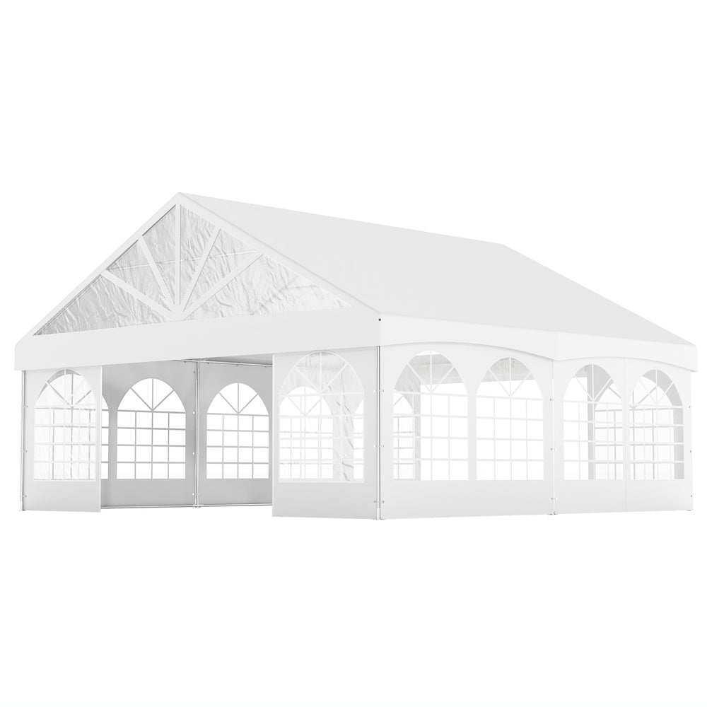 20' x 20' Heavy Duty Party Tent with Removable Window Sidewalls and Carry Bags