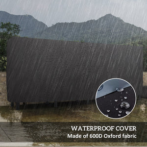 8ft Outdoor Log Rack with Cover