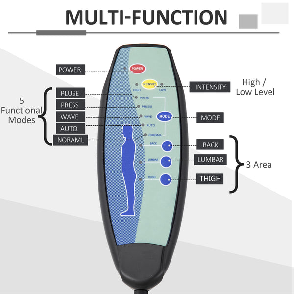 6-point vibration massage office chair with retractable footrest
