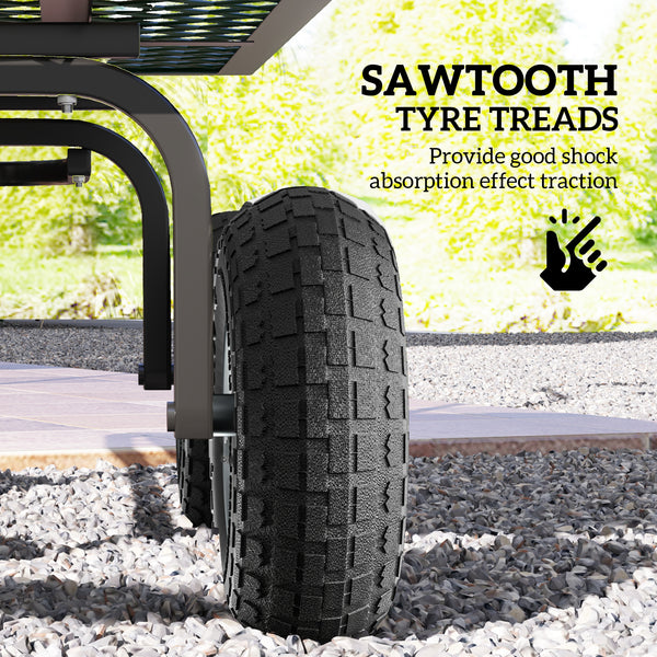 Set of 2 10-inch pneumatic wheels for wheelbarrows