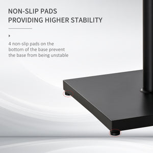 18kg Square Steel Parasol Stand with Adjustable Knob, Black