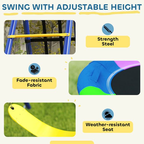 6 in 1 Kids Swing Set