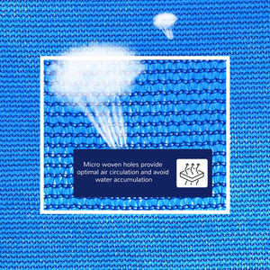 Outdoor Triangle Shade Sail - 16.4' (5 m) with Carry Bag, Blue