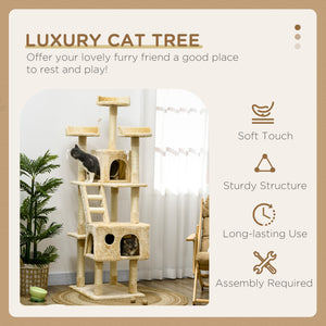 172cm Multi-Level Cat Tree, Beige
