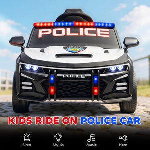 12V Electric Police Car with Remote Control and Sirens