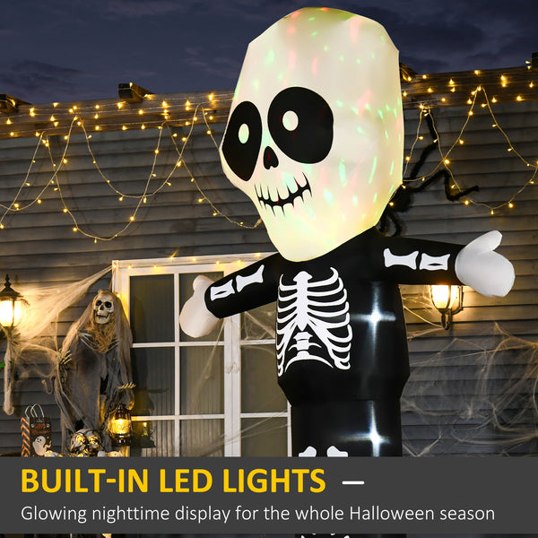 Halloween Skeleton Ghost Inflatable Decoration 3m, LED Lighting