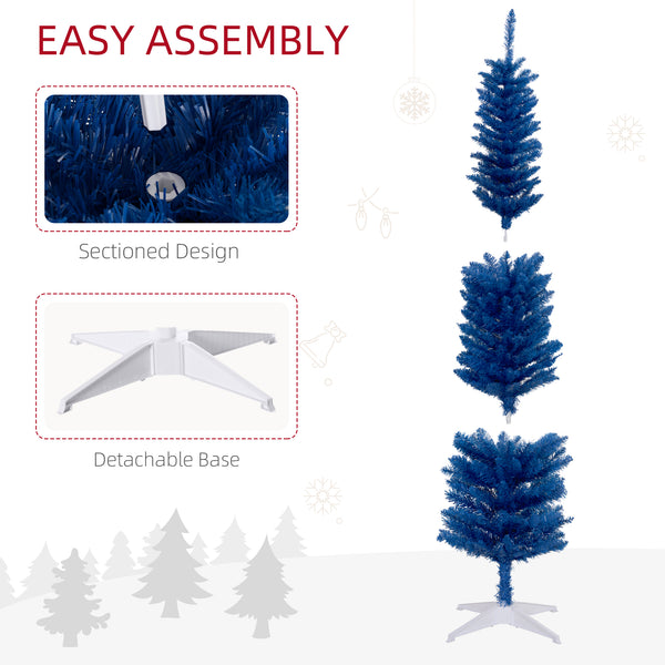 7ft Dark Blue Artificial Christmas Tree
