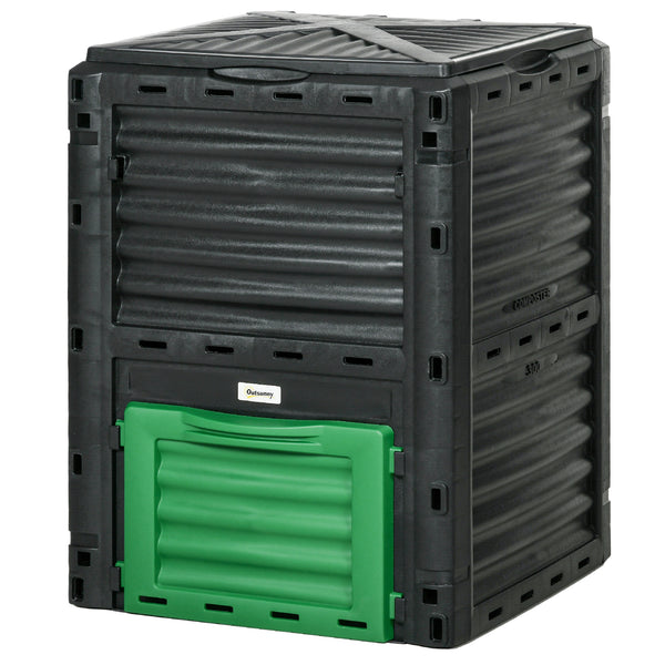 80-gallon (300-liter) outdoor composter, green