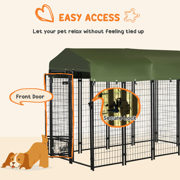 Lockable welded steel outdoor enclosure