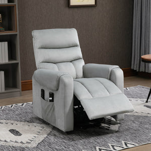 Massage recliner chair with 8 vibration points, gray