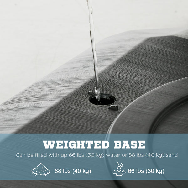 Portable Outdoor Basketball Hoop, Adjustable Height 292-350cm