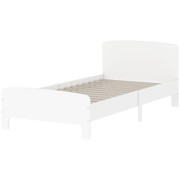 Single bed frame, white 