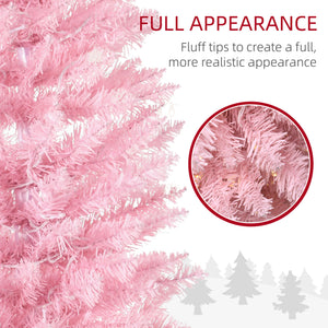 6ft Pre-Lit Pink Artificial Christmas Tree