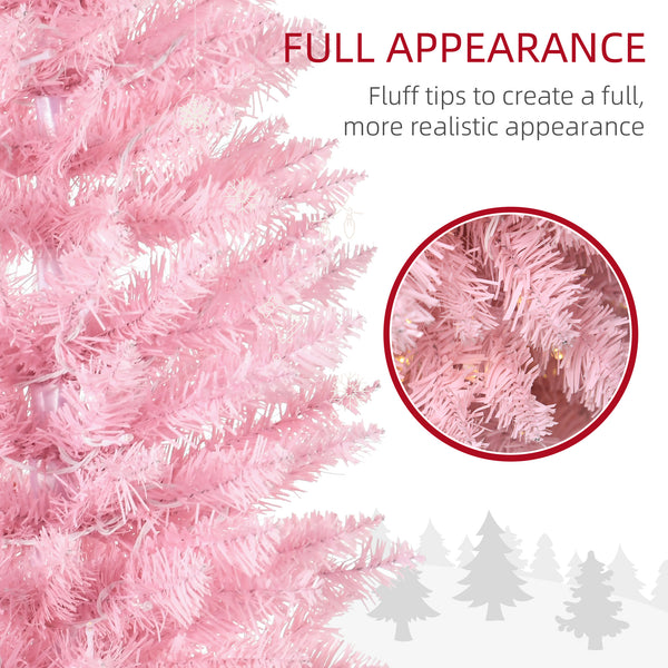 6ft Pre-Lit Pink Artificial Christmas Tree