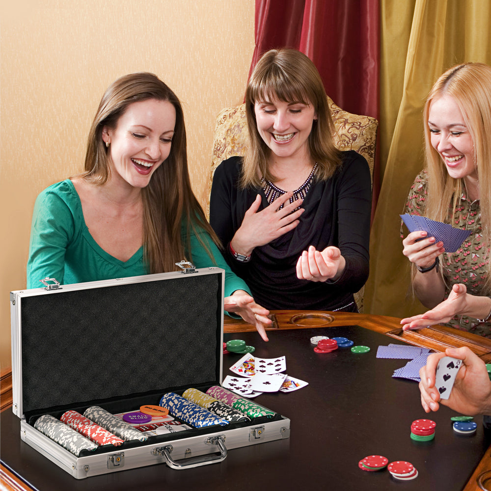 300-Piece Poker Chip Set with Dealer Mat