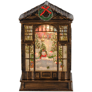 Musical Snow Globe Lantern with Lights